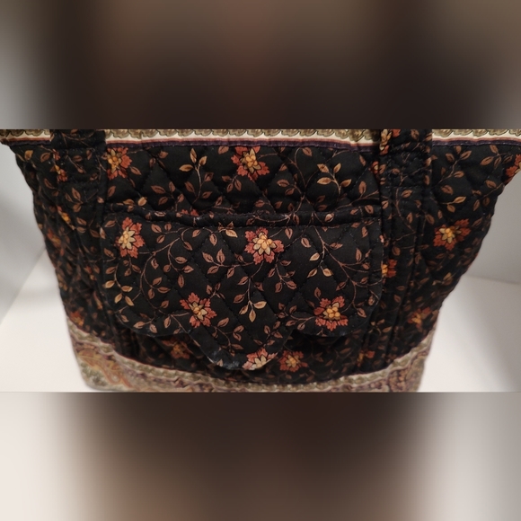 Vera Bradley Brown Floral Tote/Purse - Picture 4 of 8